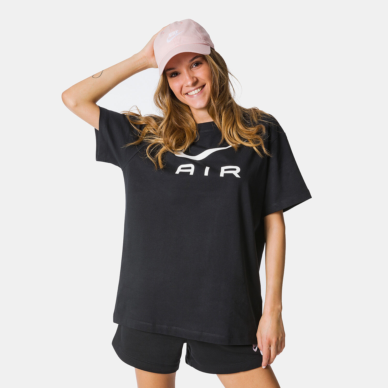 T shirt Nike Air nera e bianca AW LAB