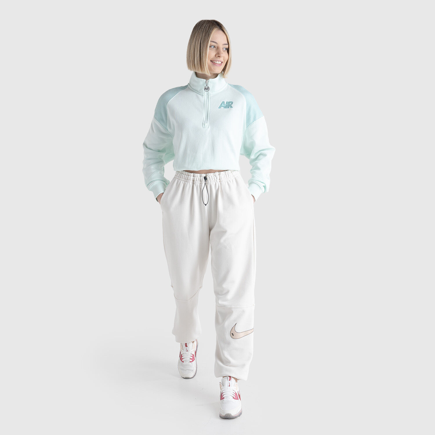Pantaloni shop bianchi nike