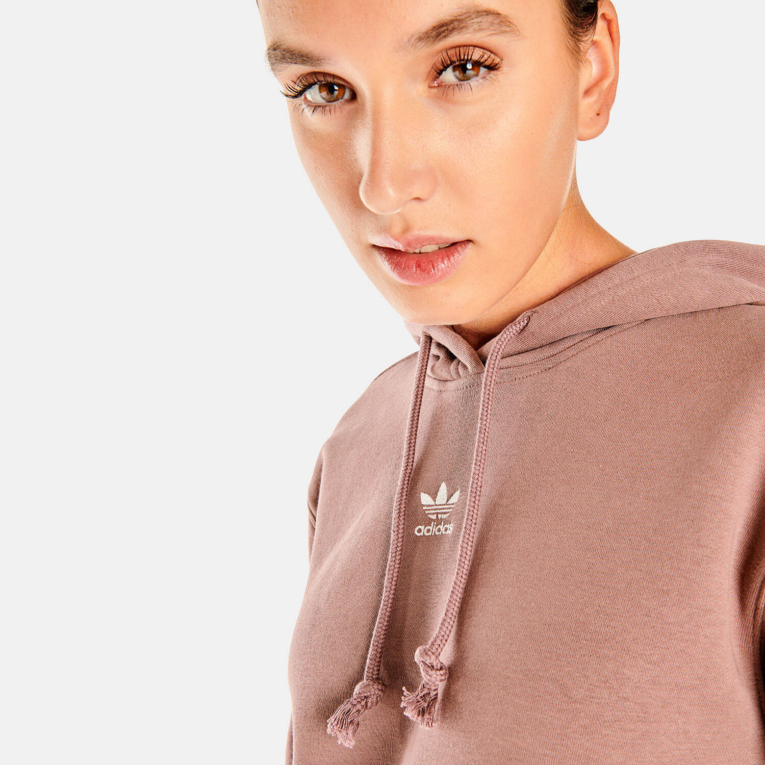 Felpa adidas Originals Hoodie rosa e bianca AW LAB