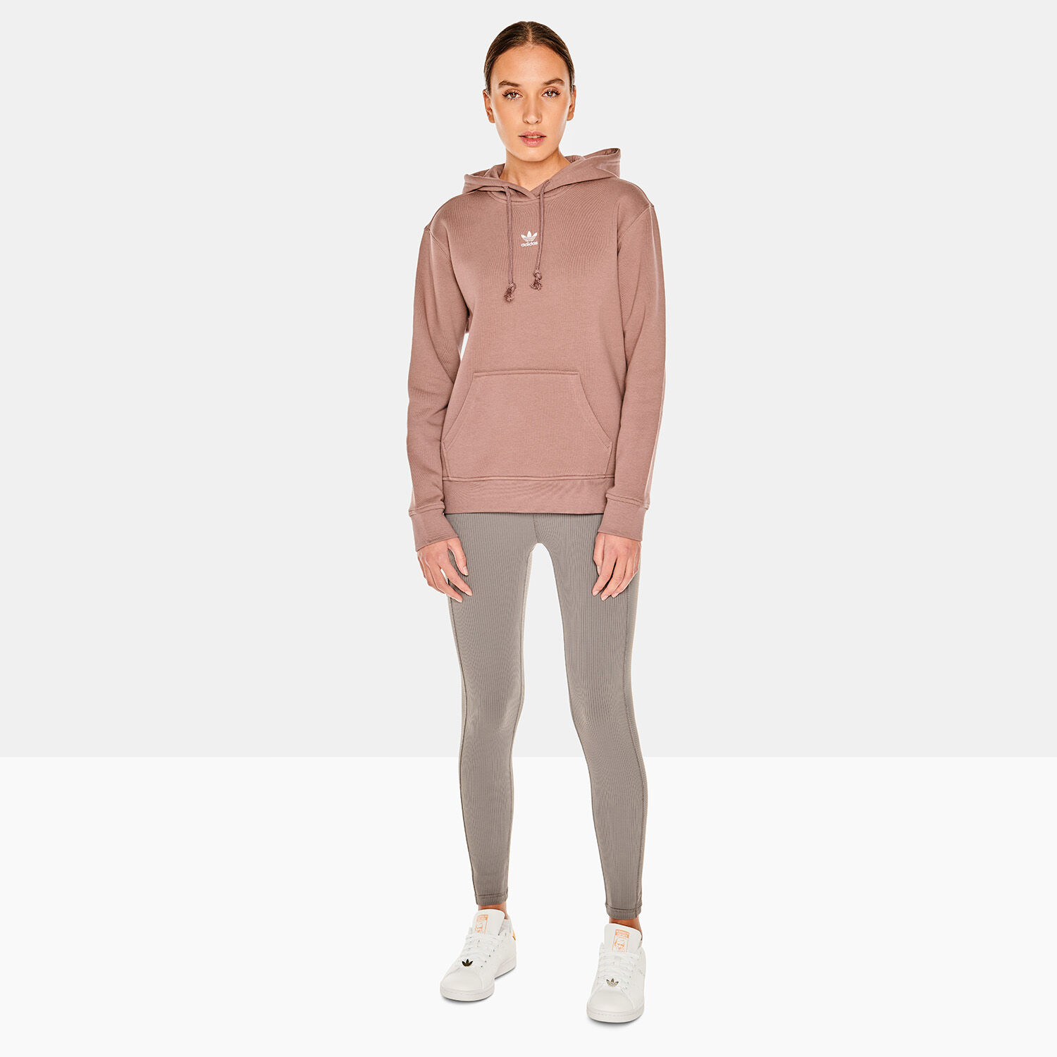 Felpa adidas new arrivals grigia e rosa