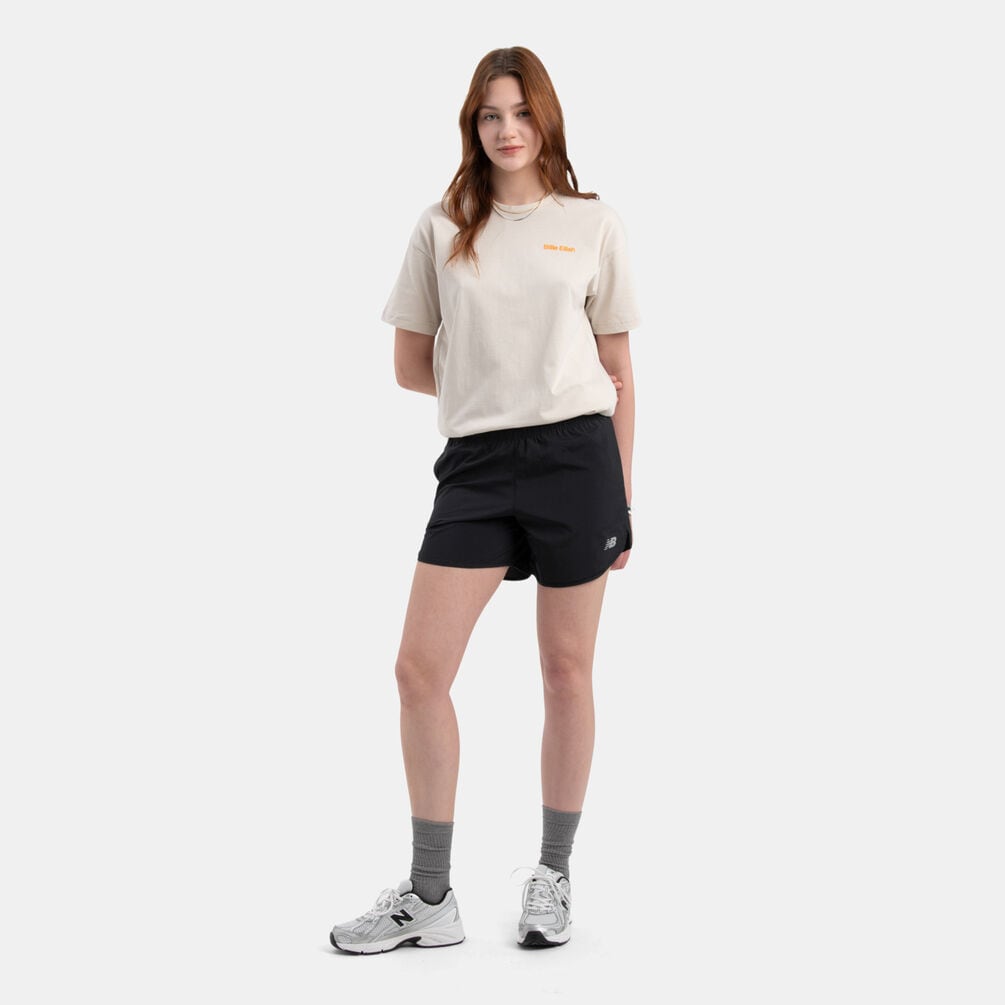 Short New Balance Sport Essentials Logo, nero