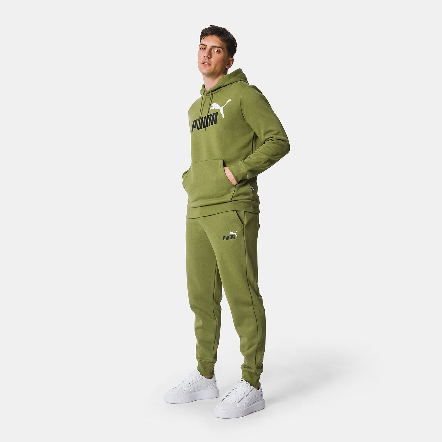 Pantaloni puma verdi strisce bianche shop