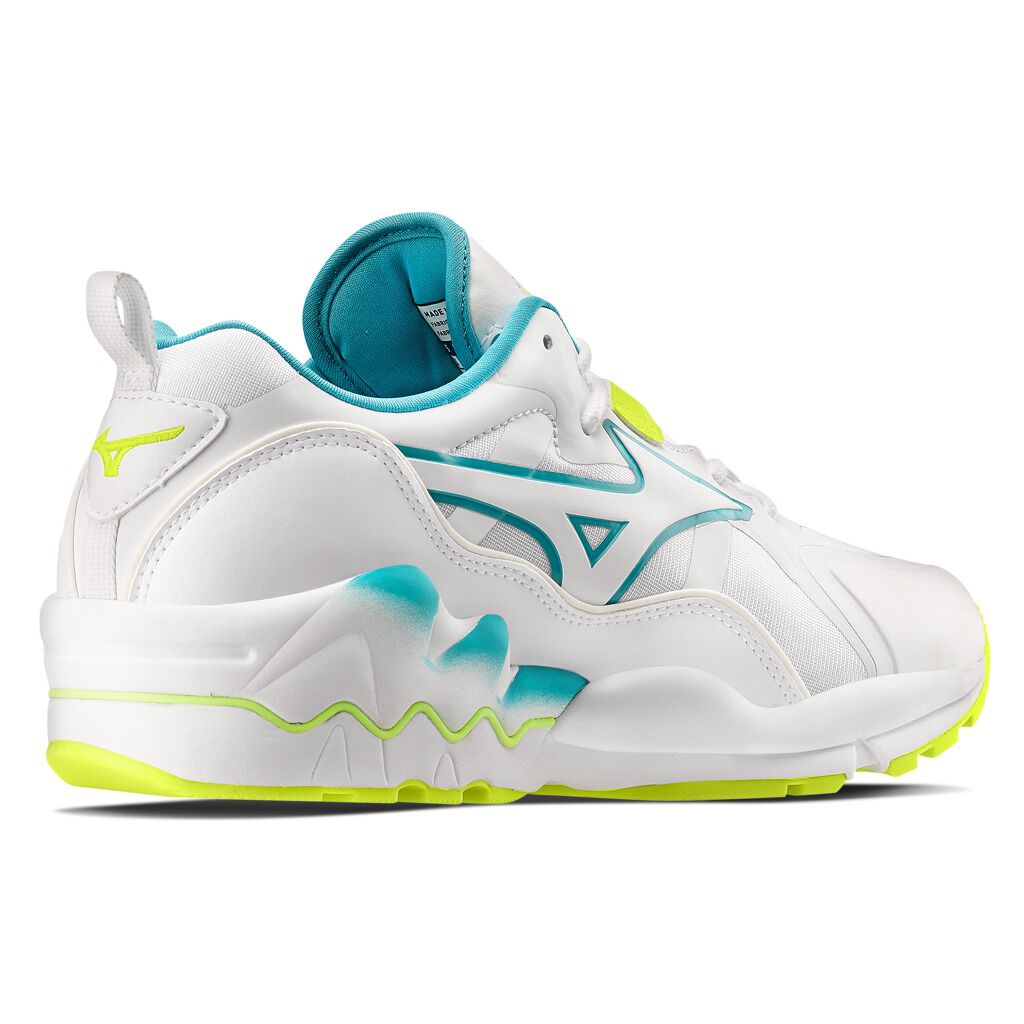 Mizuno Wave Rider bianche e gialle AW LAB