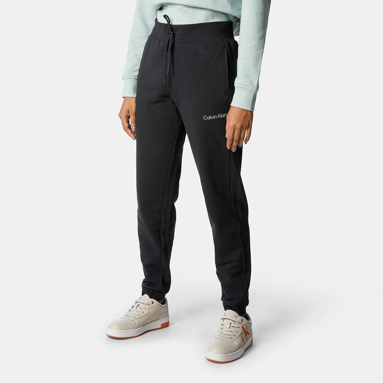 Pantaloni Calvin Klein Essential neri AW LAB