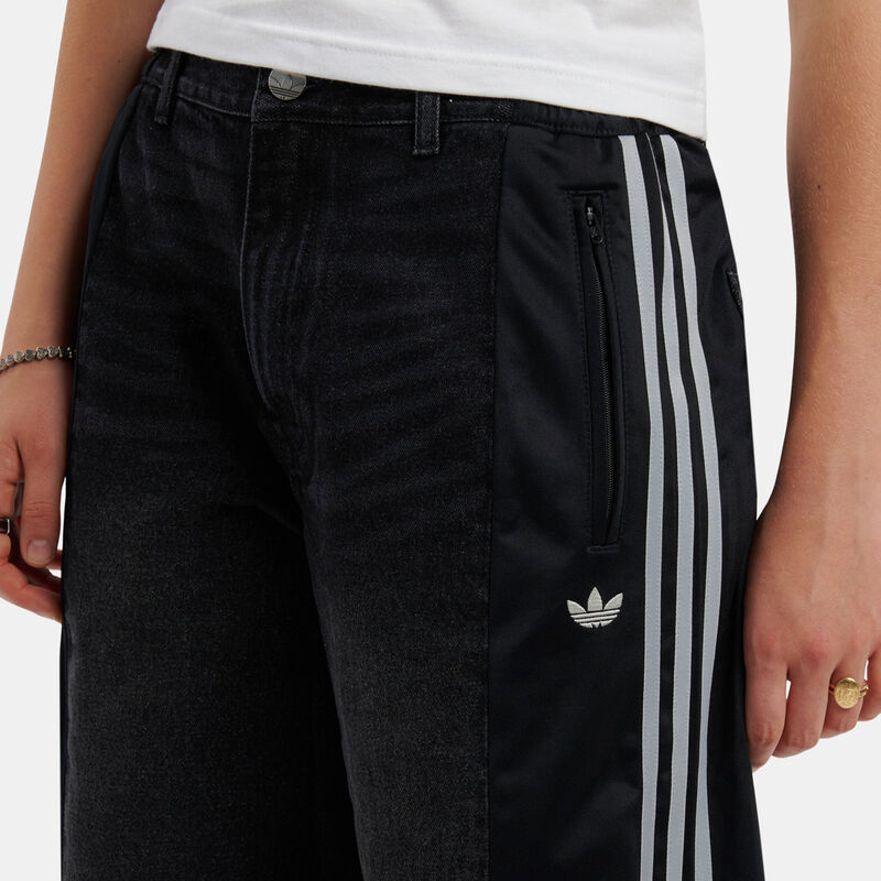 Pantaloni adidas Originals Athletic Dept Denim Firebird, nero