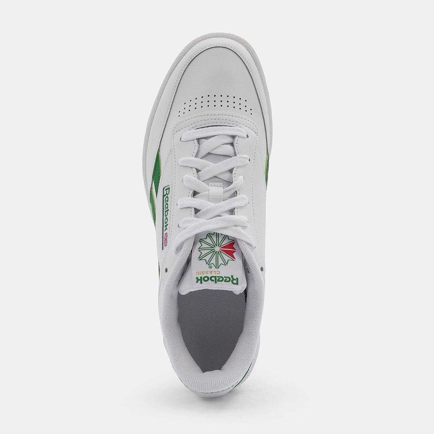 Felpa reebok bianca e verde shop