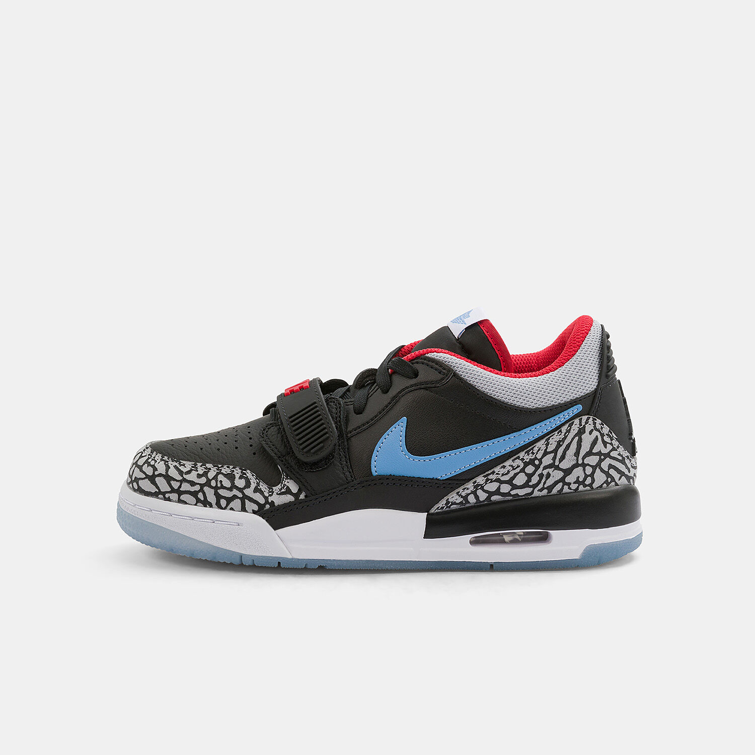 Air Jordan Legacy 312 Low GS nere blu e rosse AW LAB