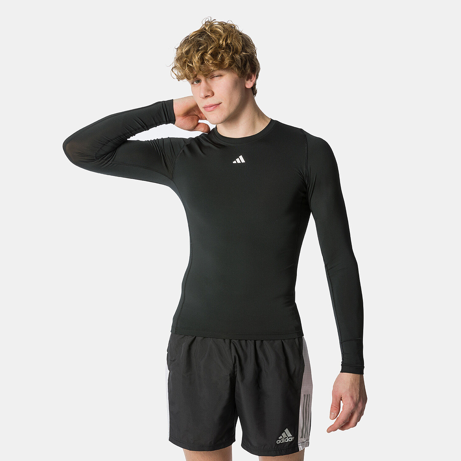Maglia adidas Techfit Training nera AW LAB