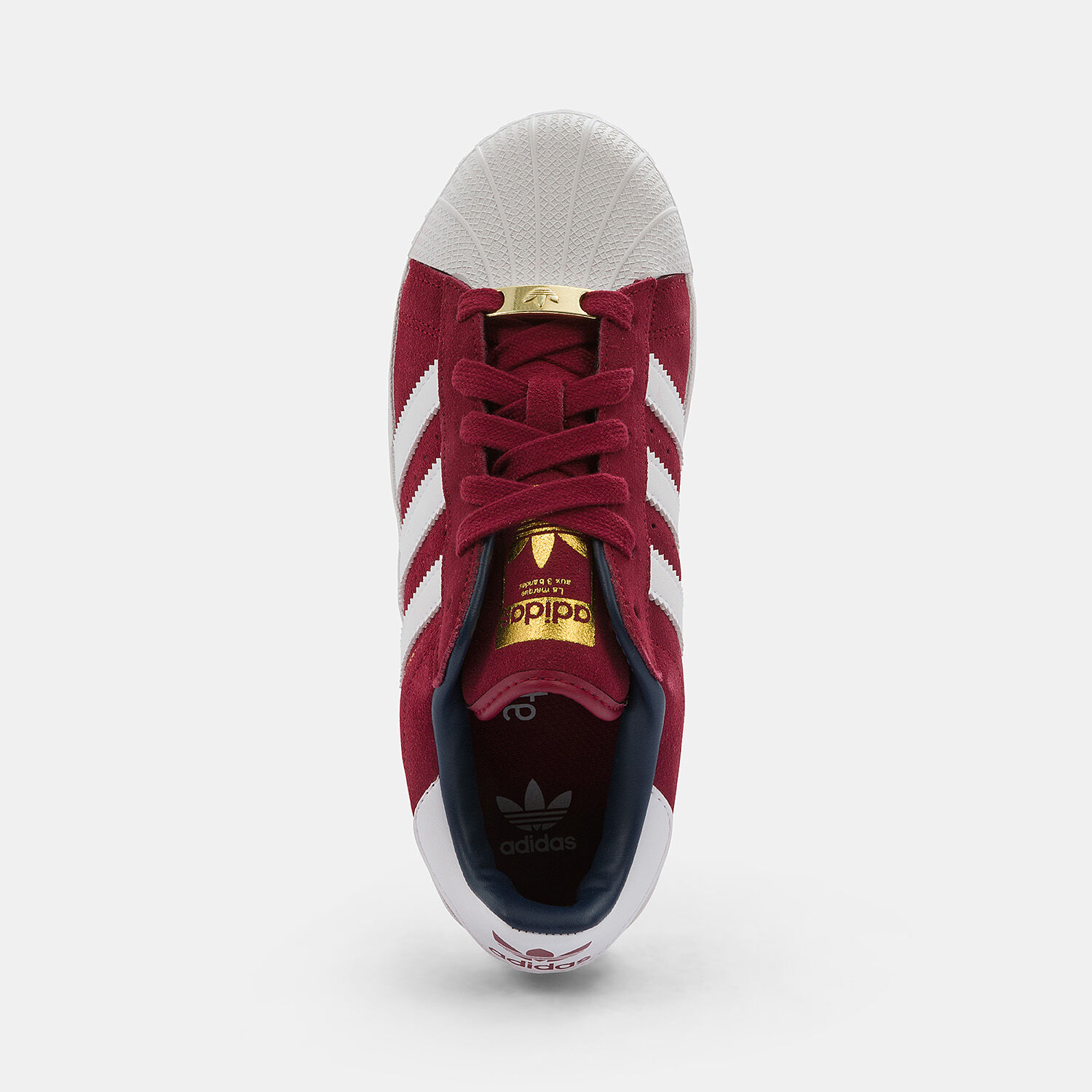adidas Superstar XLG rosse bianche e oro AW LAB
