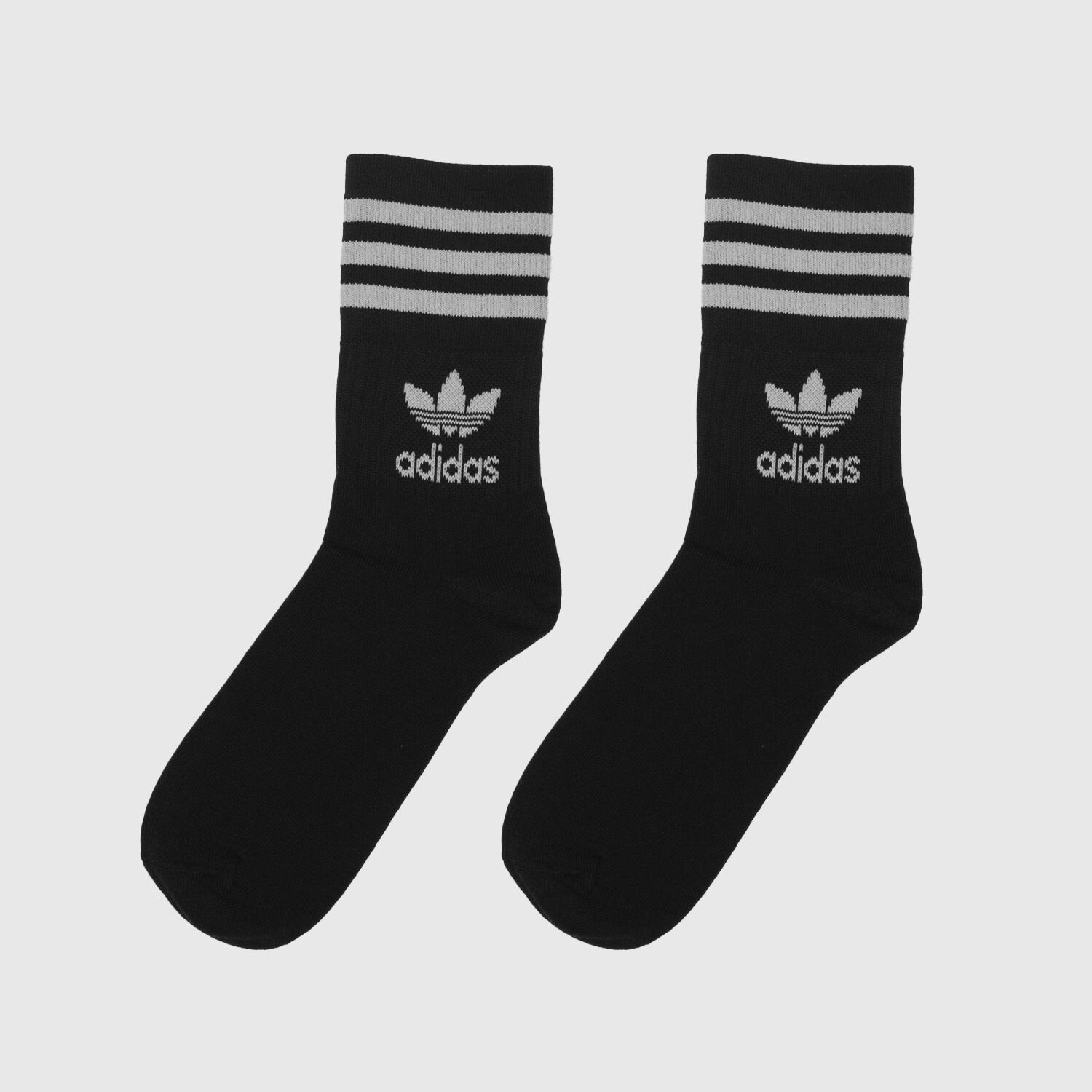 Calzini adidas Originals Mid cut Crew bianchi grigi e neri AW LAB