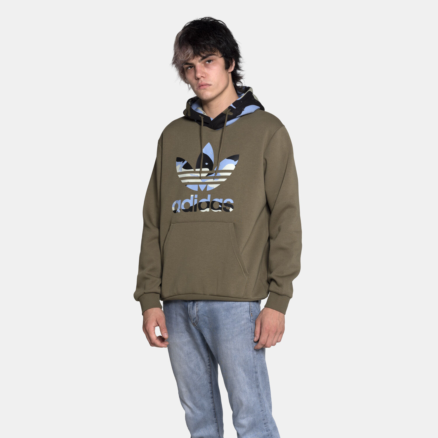 Felpa adidas Hoody Camo Graphic verde AW LAB