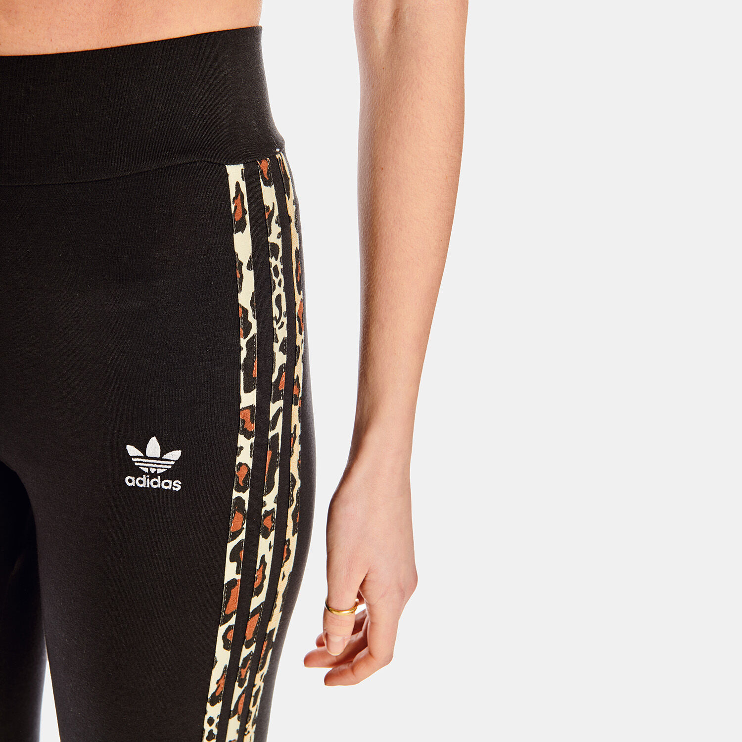 LEGGINGS ADIDAS TIGHT LEOPARD NERO AW LAB