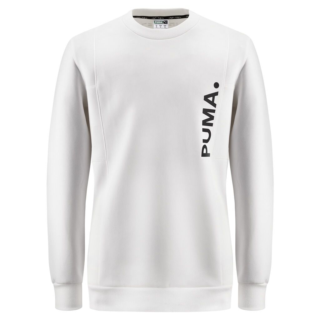 Felpa puma uomo bianca hot sale