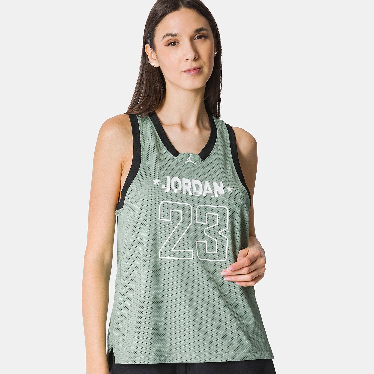 Canotta Jordan 23 Jersey verde nera e bianca AW LAB