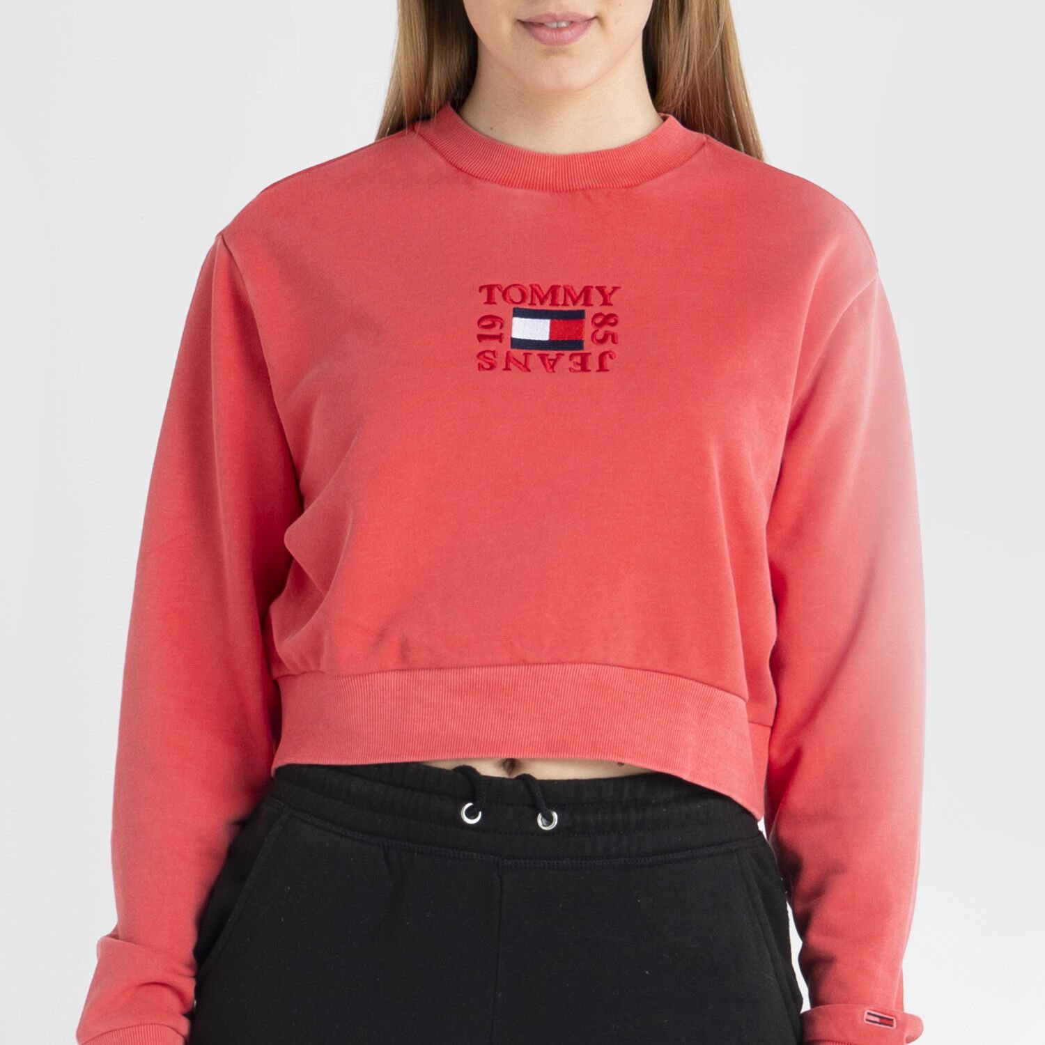 Felpa tommy hilfiger discount rosa
