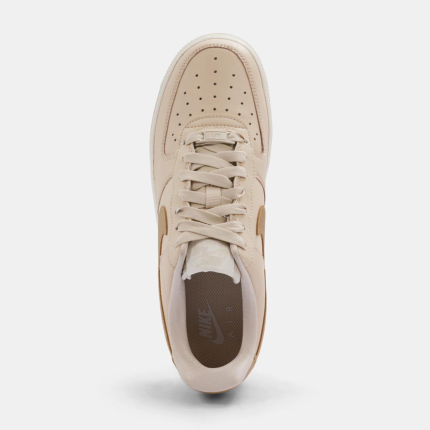 Nike Air Force 1 07 Ess beige oro e bianche AW LAB