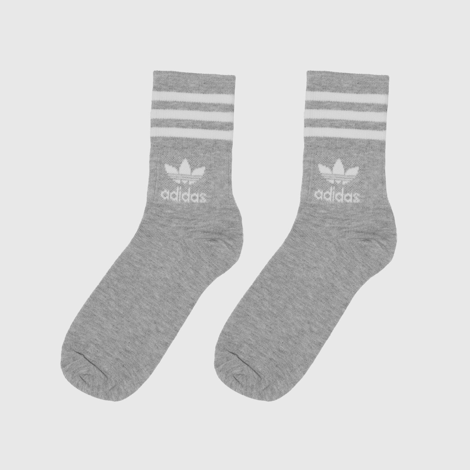 Calzini adidas Originals Mid cut Crew bianchi grigi e neri AW LAB