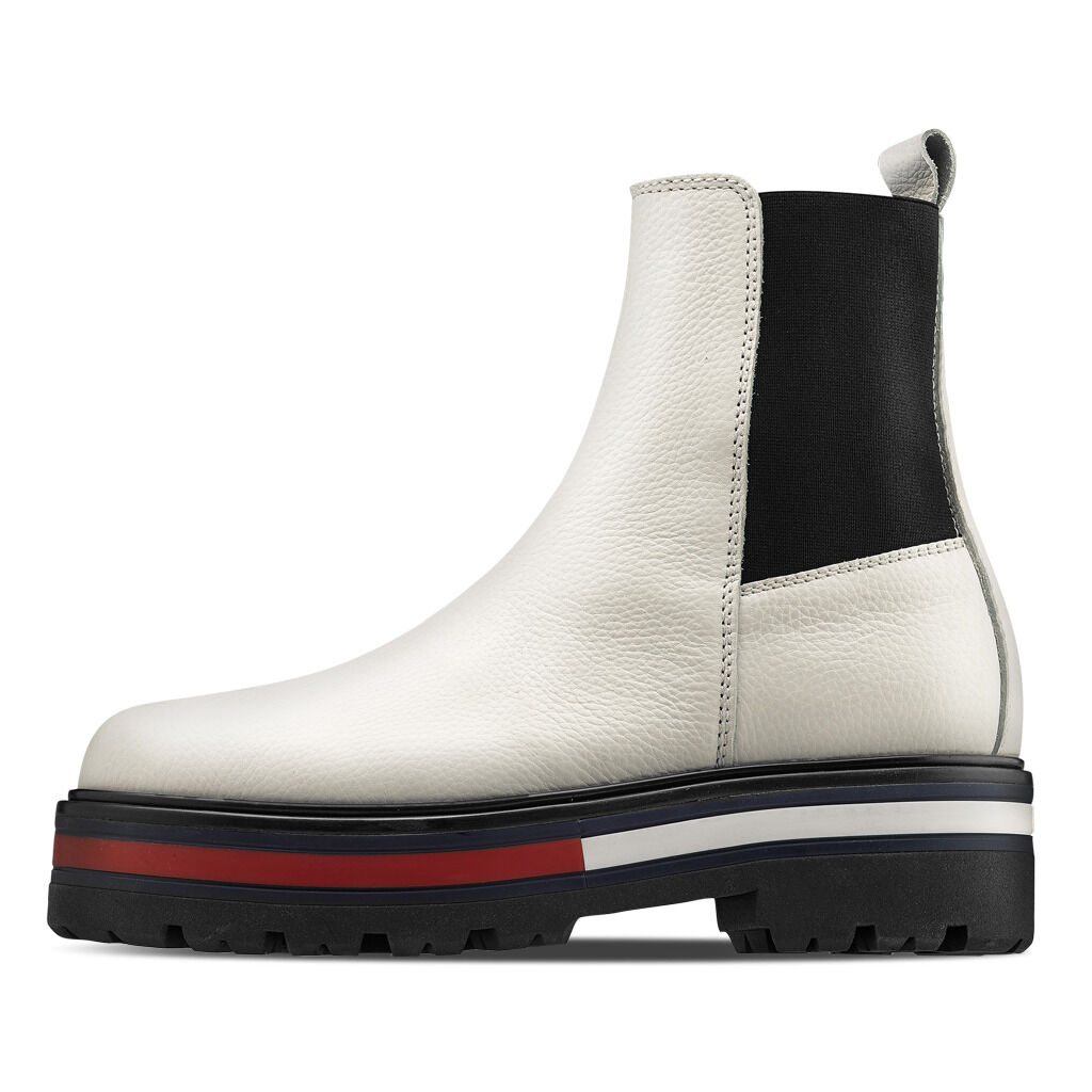 SCARPONCINI TOMMY HILFIGER bianchi neri e rossi AW LAB