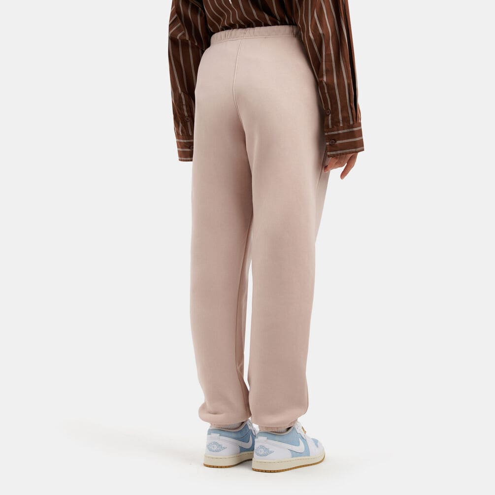 Pantaloni Jordan Brooklyn Fleece, rosa/bianco