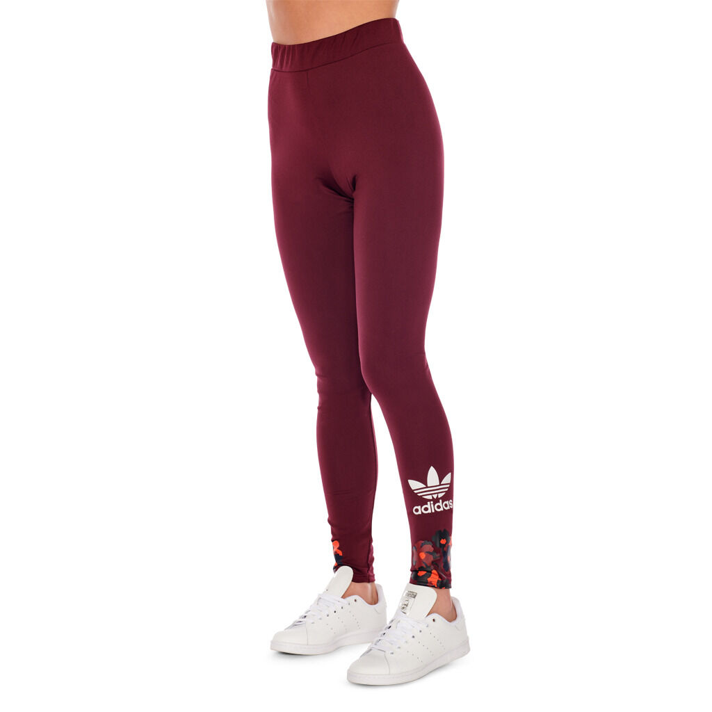 Adidas legging clearance bordeaux rood