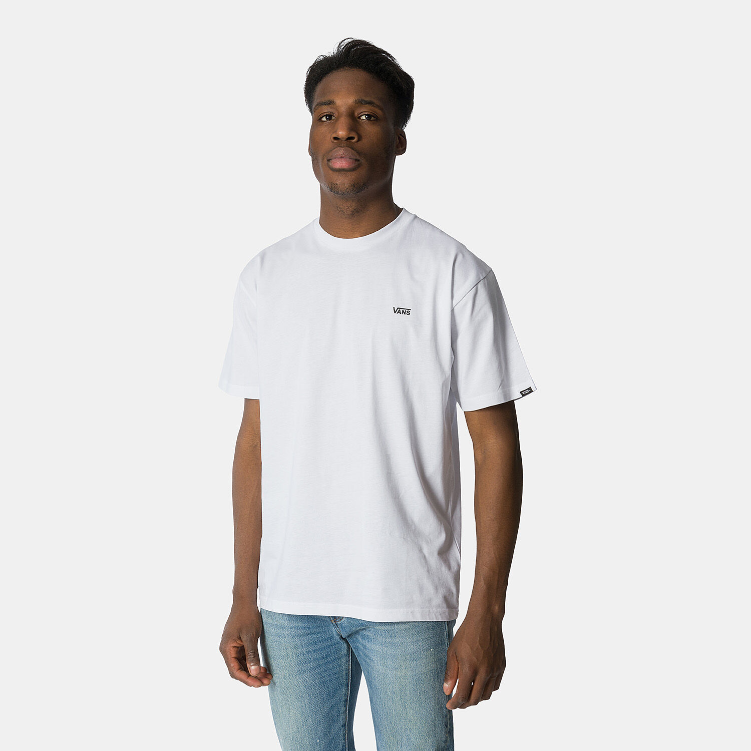 T Shirt Vans Left Chest Logo bianca e nera AW LAB