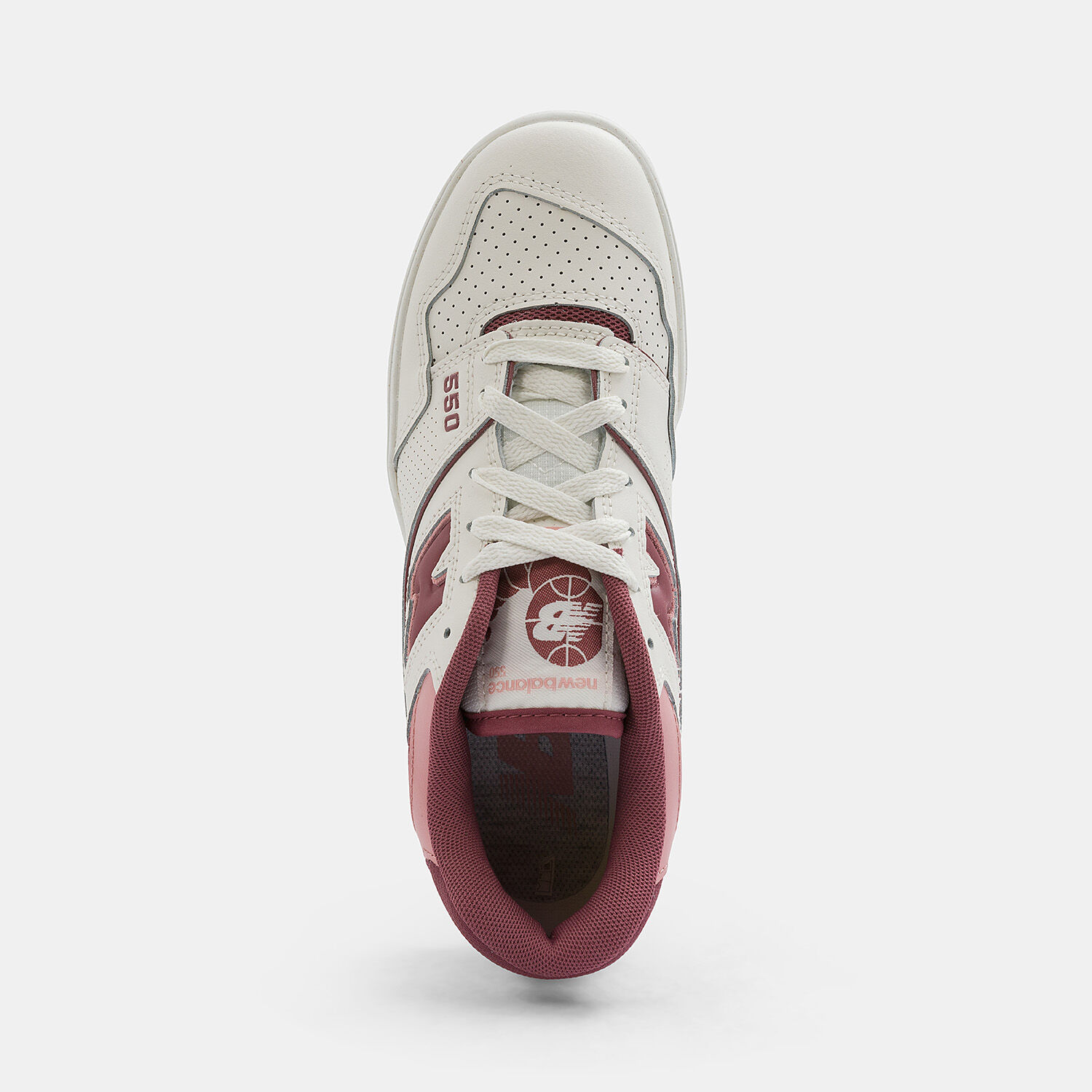 New Balance 550 bianche bordeaux e rosa AW LAB