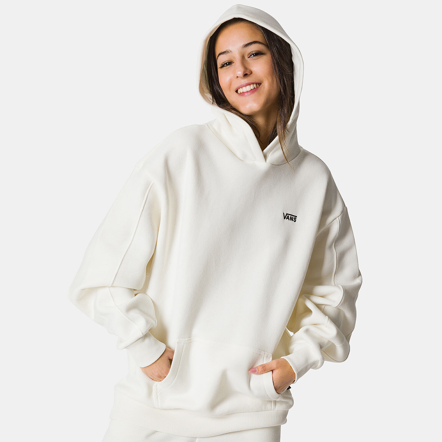Felpa vans online nera senza cappuccio