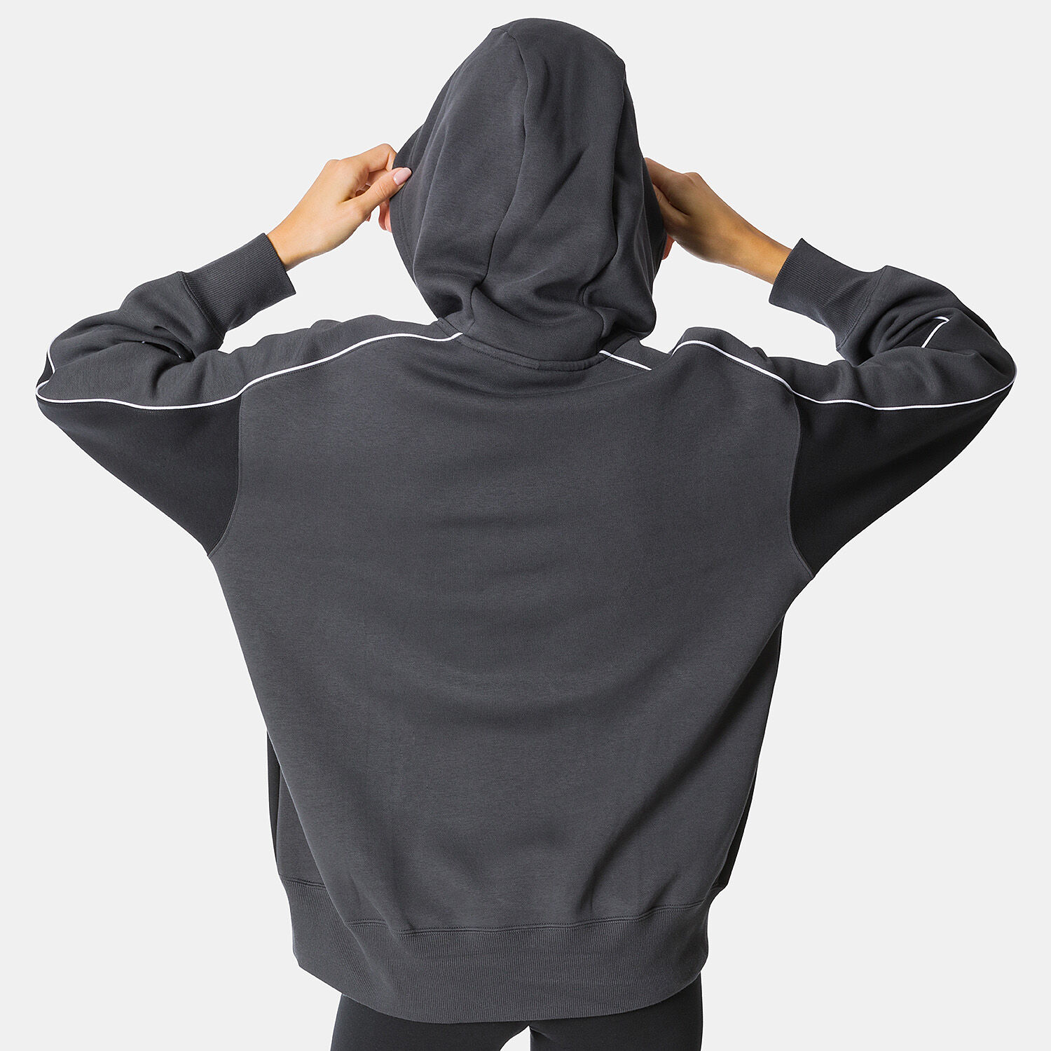 Felpa Nike Sportswear grigia e bianca AW LAB