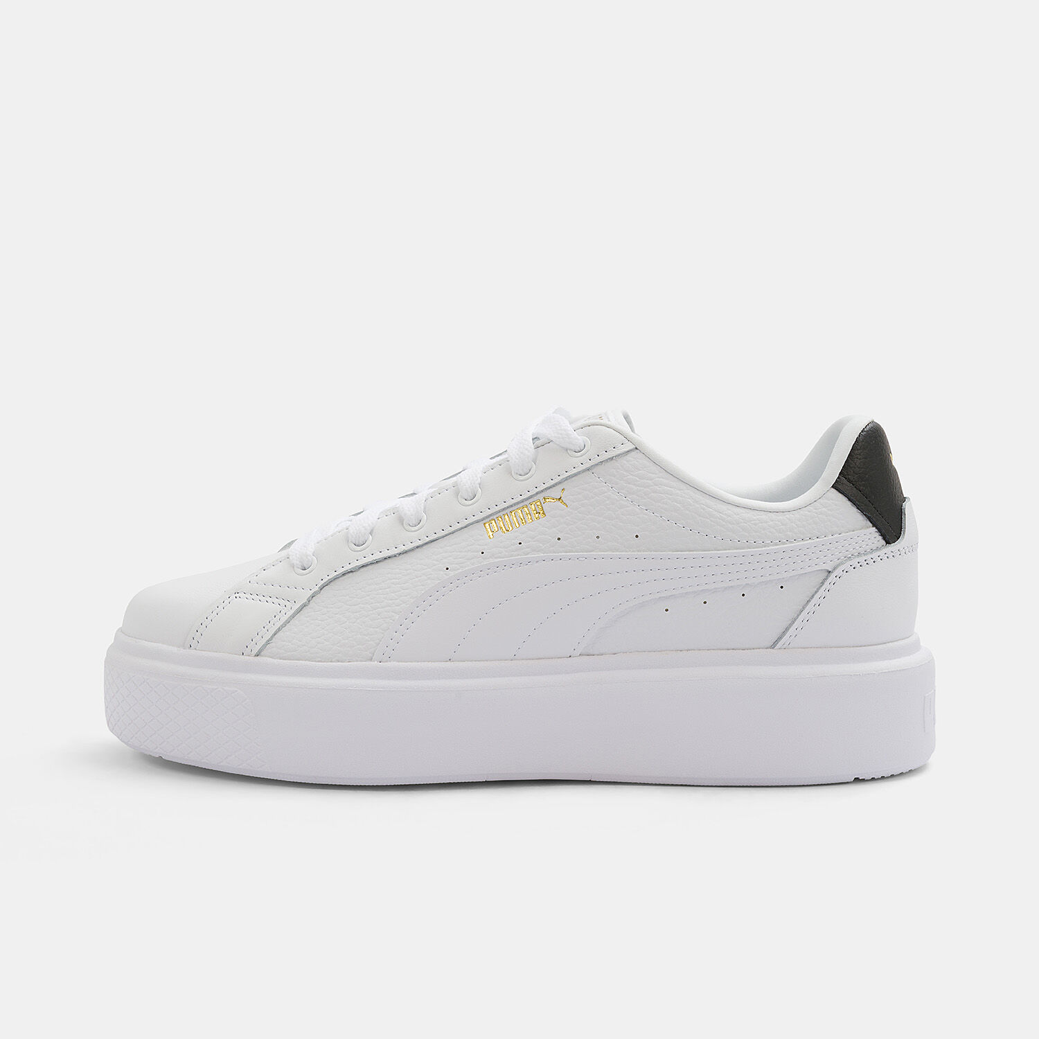 Puma bianche e sales dorate
