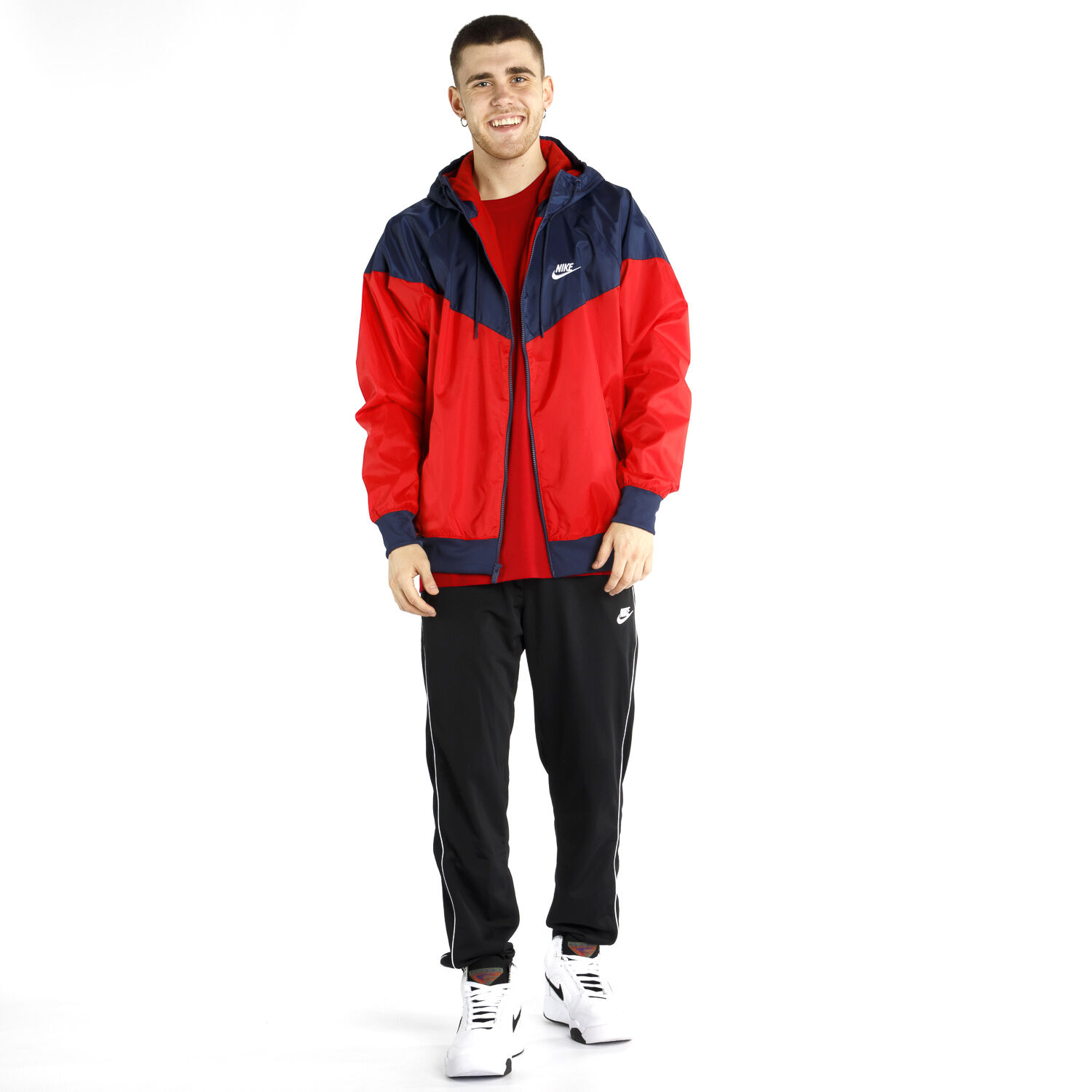 Giacca Nike Sportswear Windrunner rosso aw lab