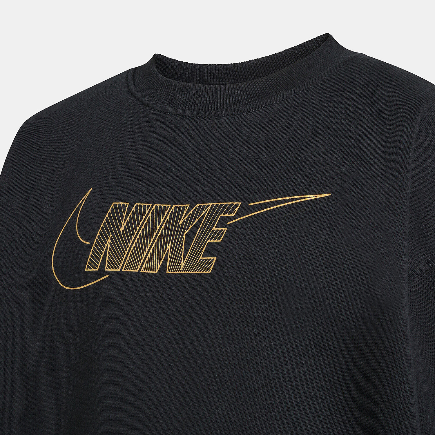 Felpa nike store nera e dorata