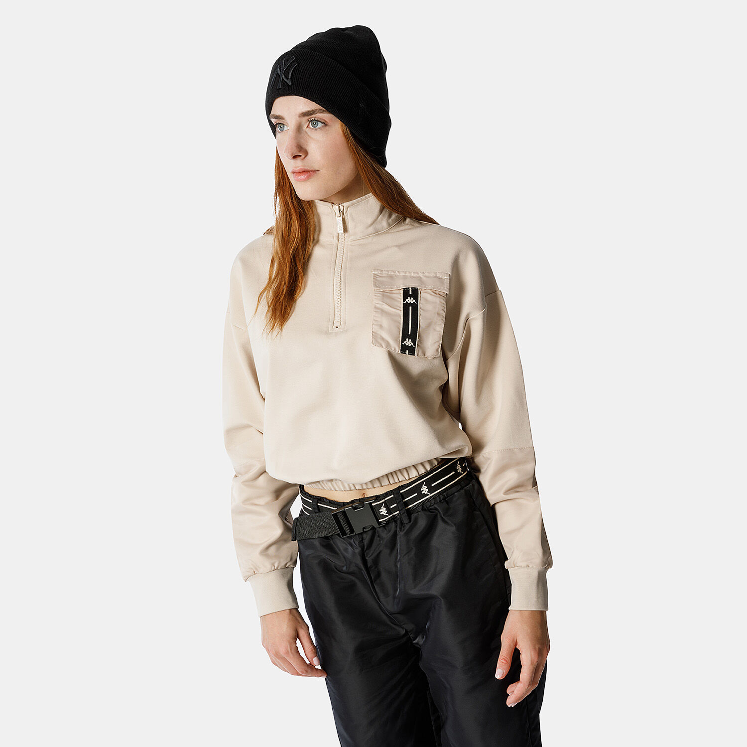 Felpa kappa sale nera donna