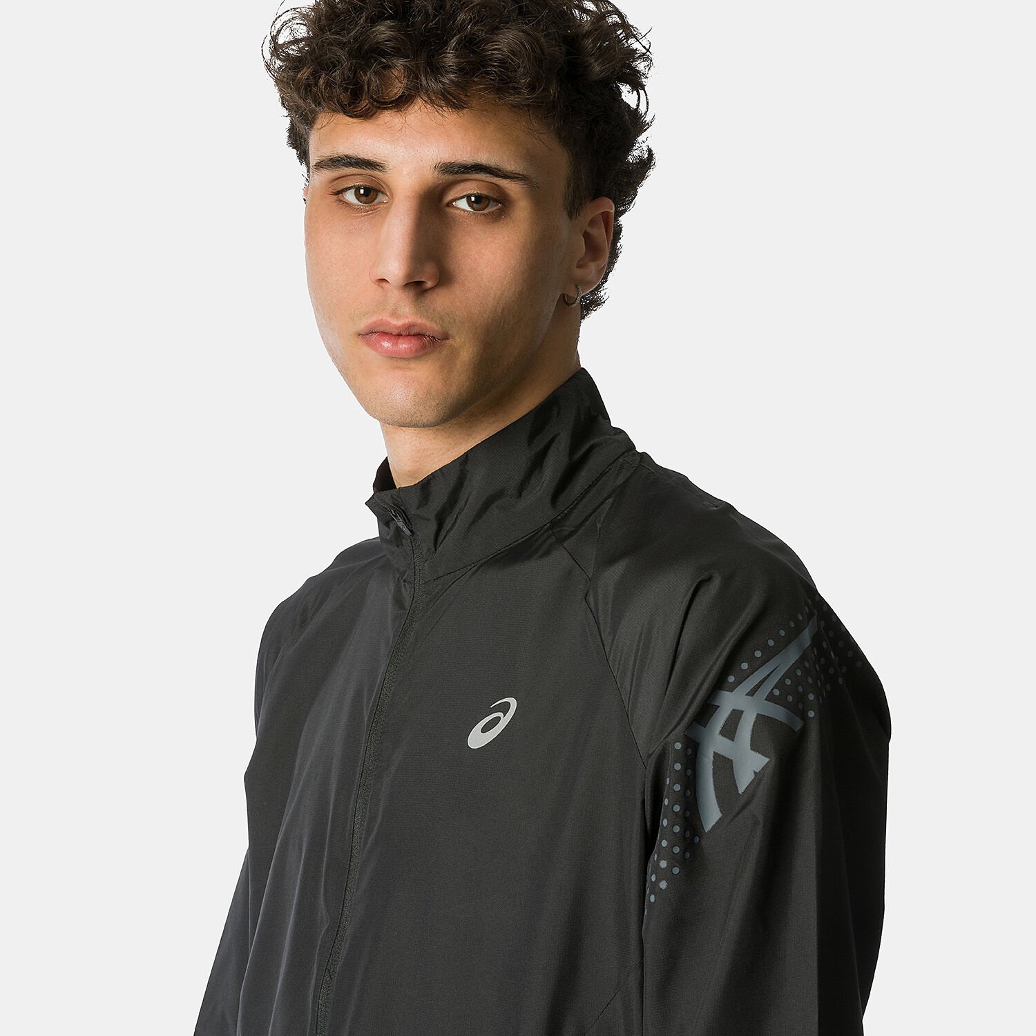 Asics giacca nera store