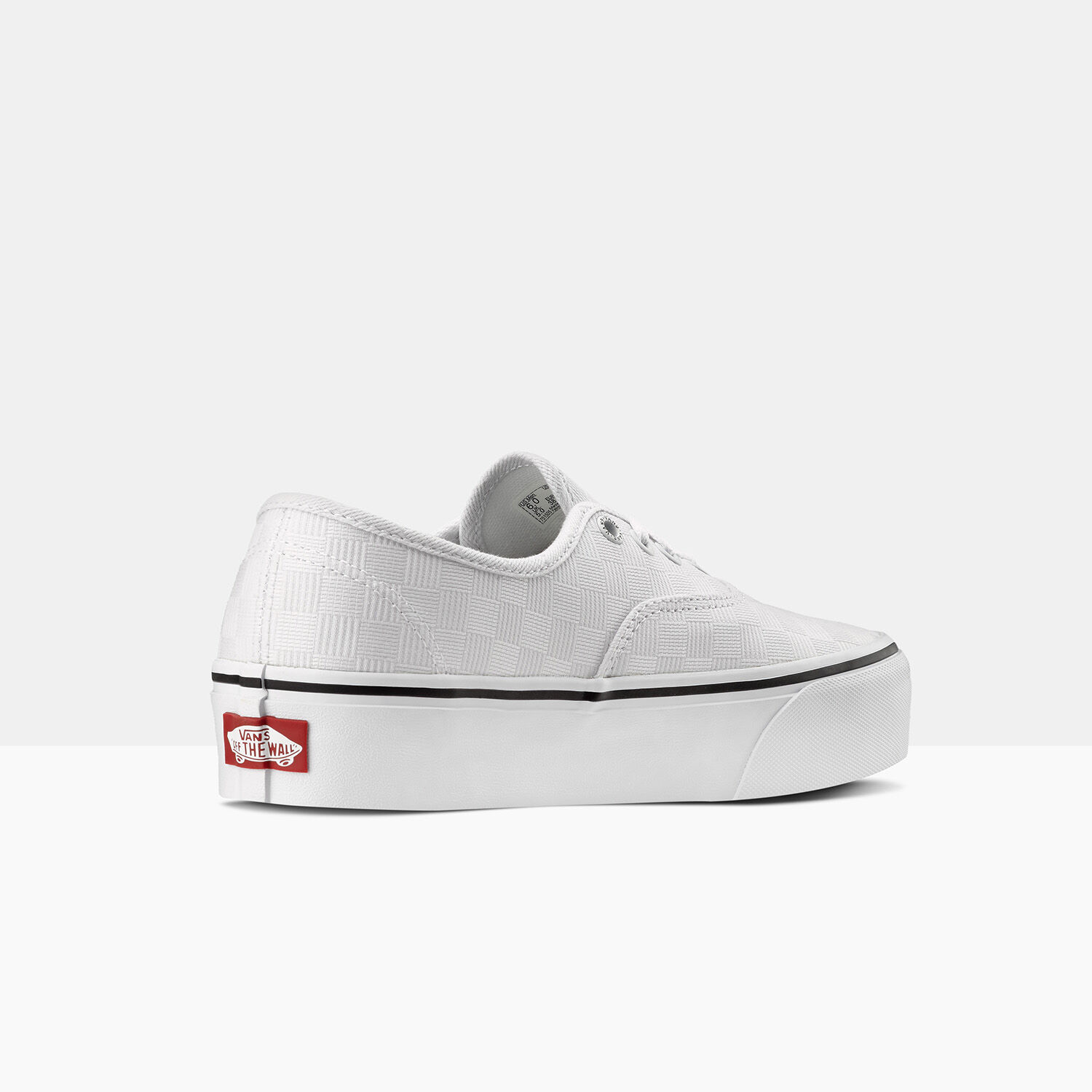 VANS AUTHENTIC PLATFORM 2.0 TONAL CHECK BIANCHE AW LAB