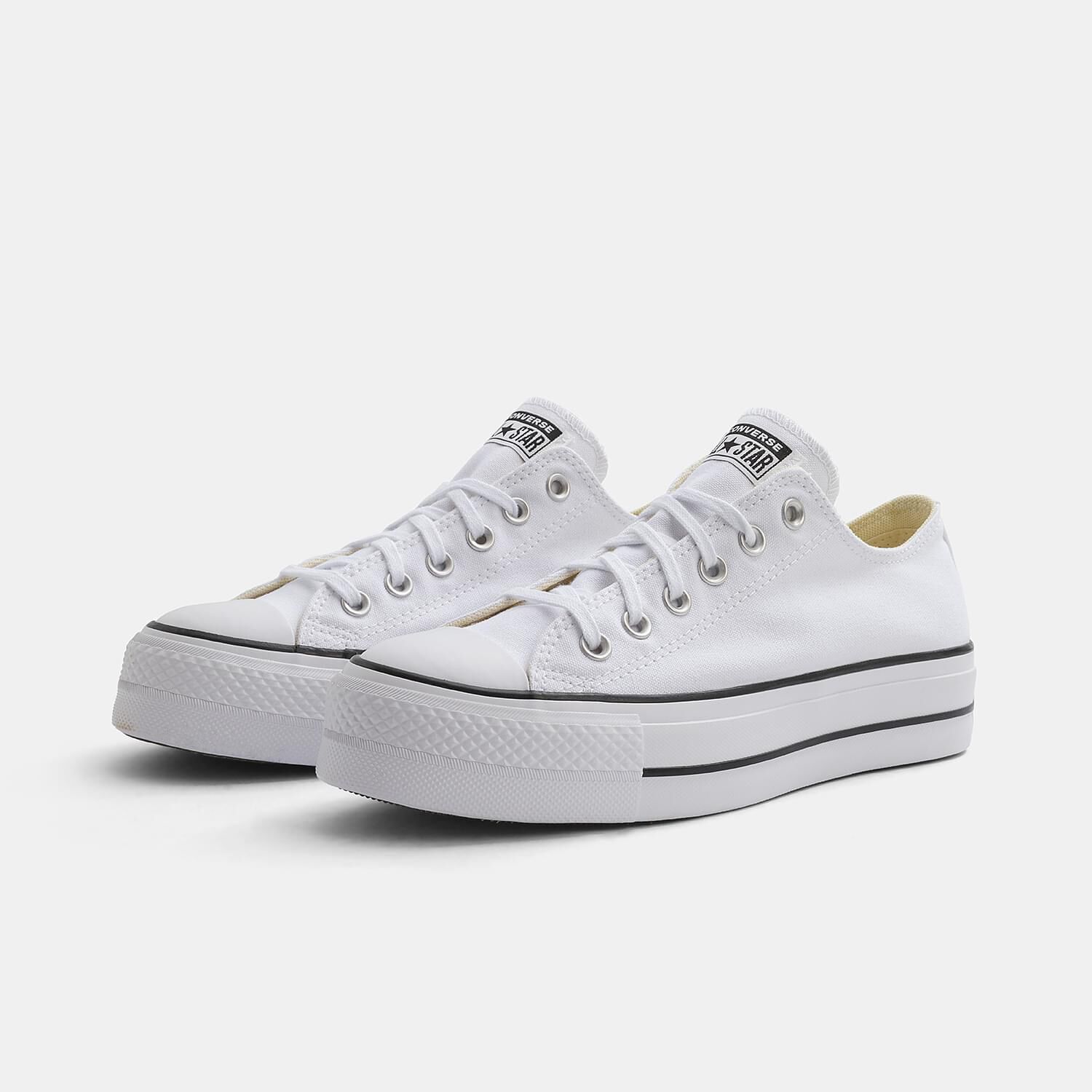 Converse Chuck Taylor All Star Platform bianche e nere AW LAB