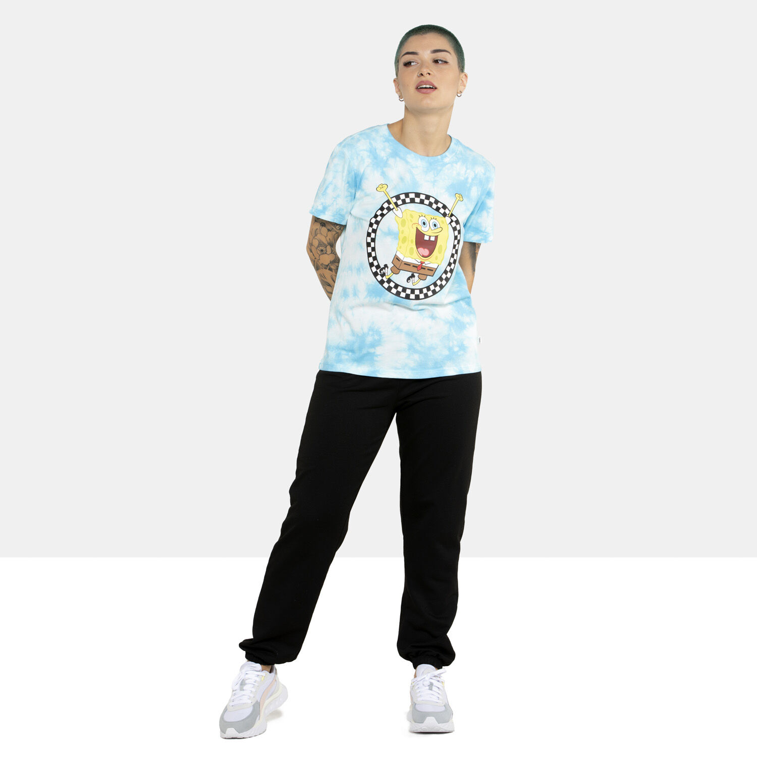T SHIRT VANS X SPONGEBOB JUMP OUT BIANCA ED AZZURRA AW LAB
