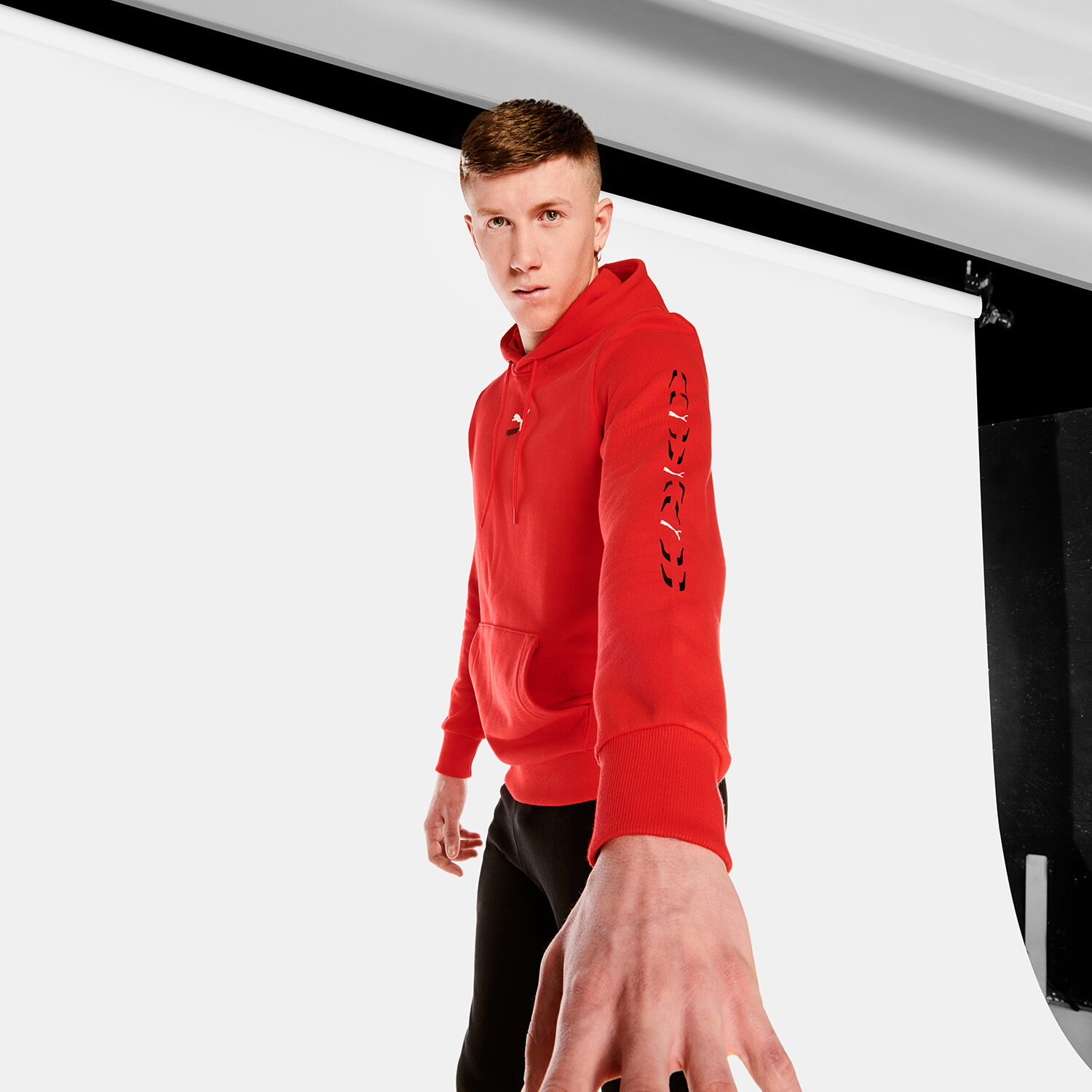 Felpa puma rosso shop