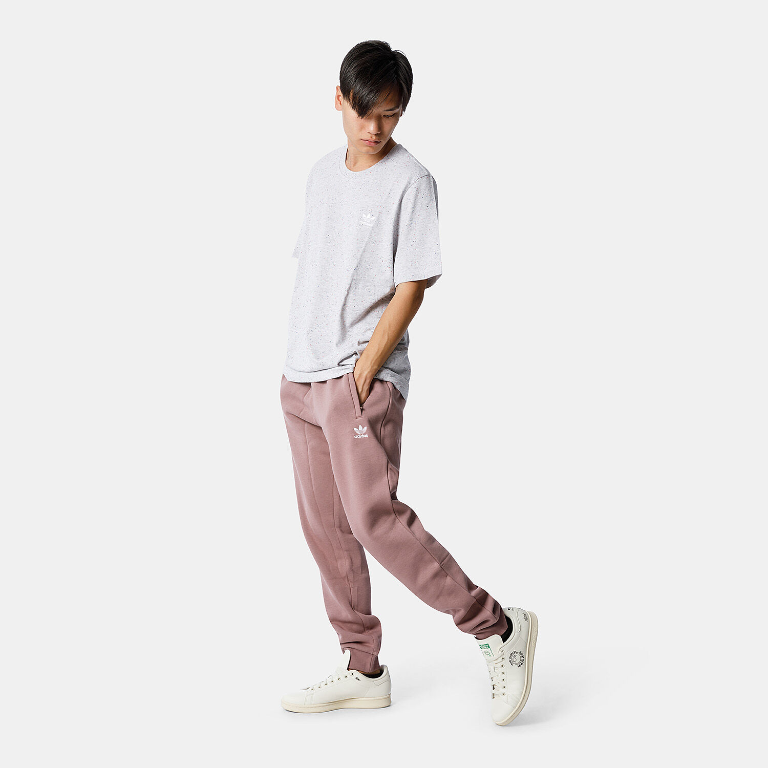 Pantaloni adidas adicolor Essentials Trefoil viola AW LAB