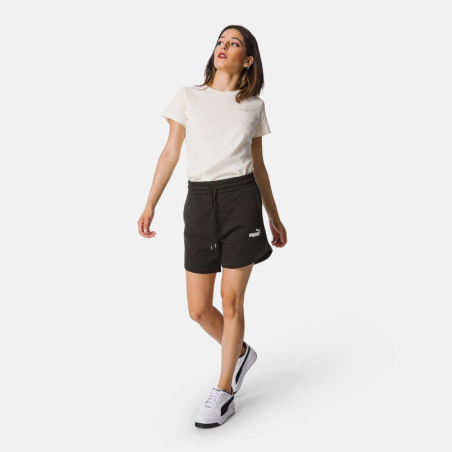 Short Puma Ess High Waist, BLACK